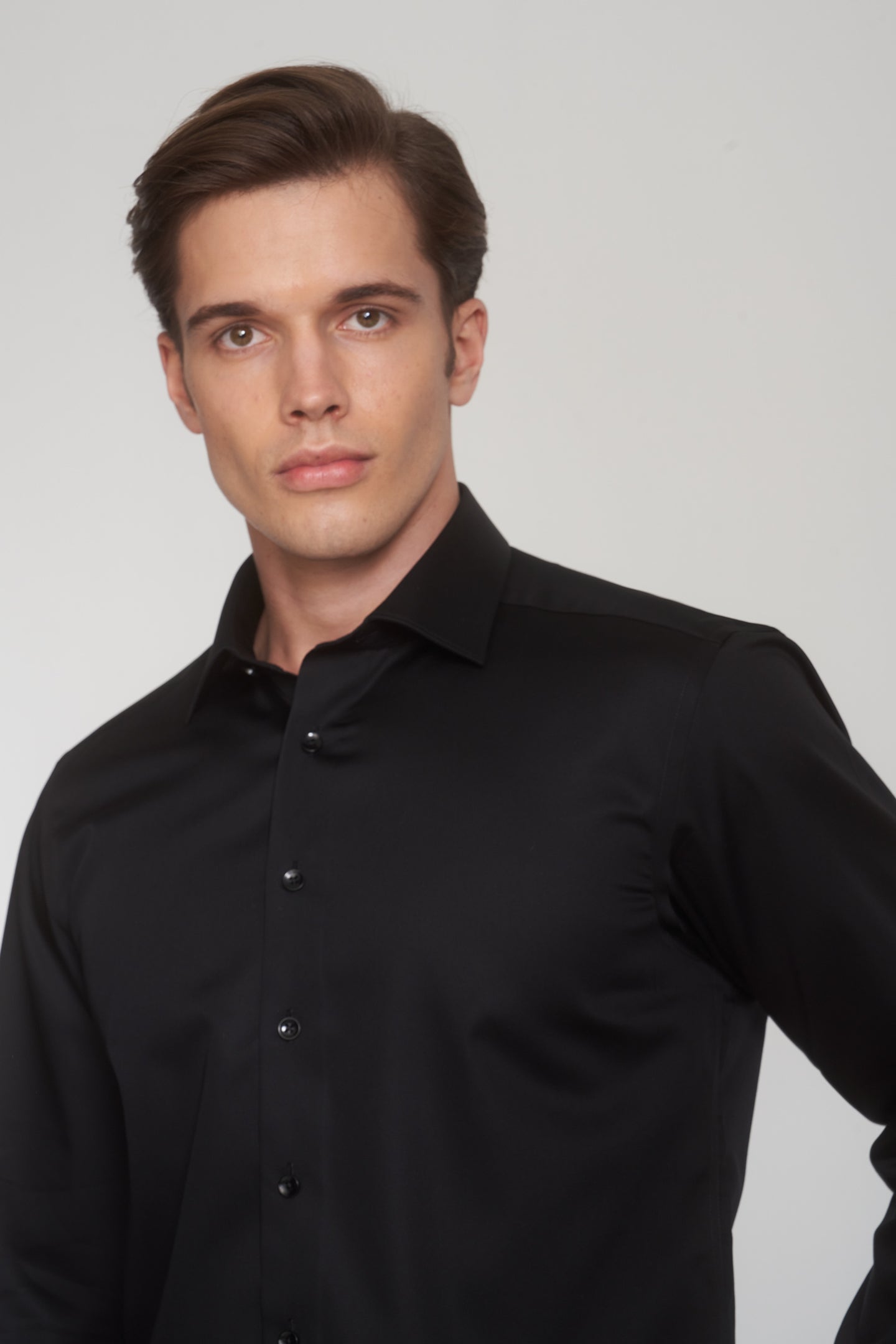 Black Non Iron Slim Fit Shirt